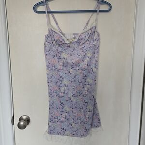 SHEIN Lavender Floral Chemise